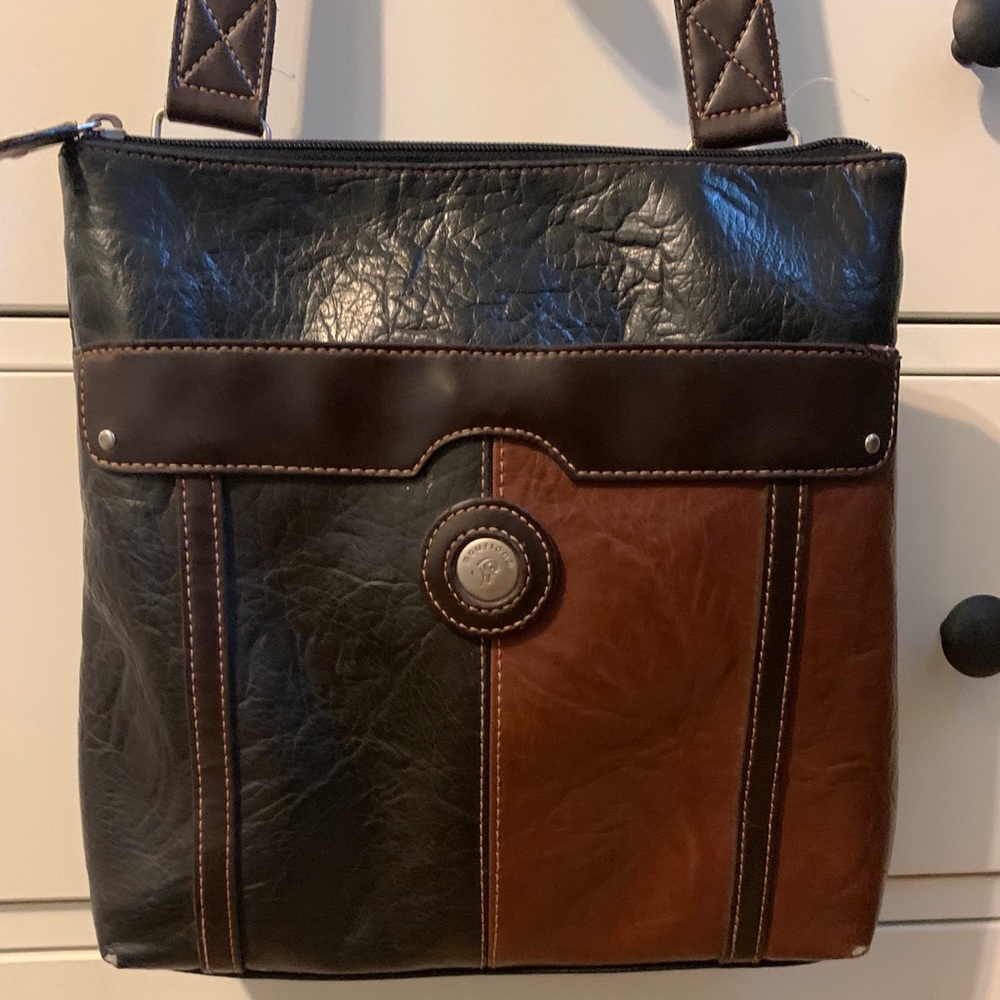 Mouflon leather crossbody bag